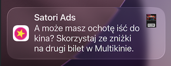 Geo-fencing notification example